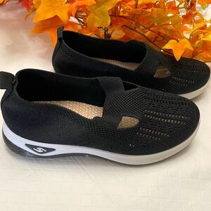 NWOT Black Slip on Mesh Shoes in size 36 or 6.5.
